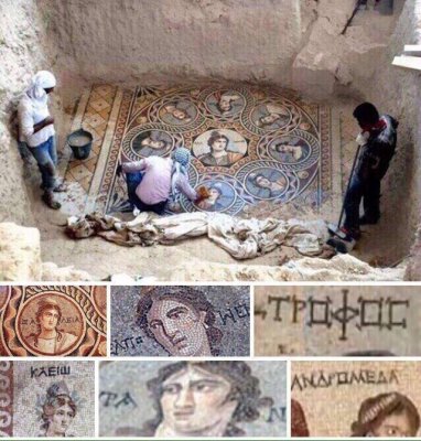 Турция, город Зеугма! Раскопали фрески древнего Рима,и обнаружили надписи на Русском