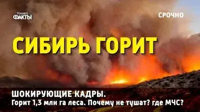 В Сибири горят миллионы гектар тайги. Властям плевать