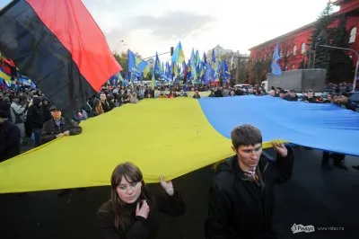Марш украинских националистов в Киеве 