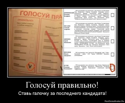 Спектакль под названием "выборы". 