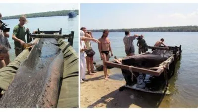 На Хортице нашли древнюю лодку времен князя Святослава