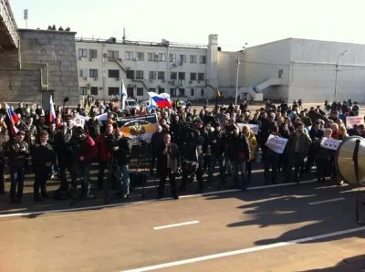 1 марта в Москве прошёл митинг в поддержку жителей Новороссии и Таврии: Русские за Русских