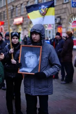 Марш против этнопреступности в Санкт-Петербурге
