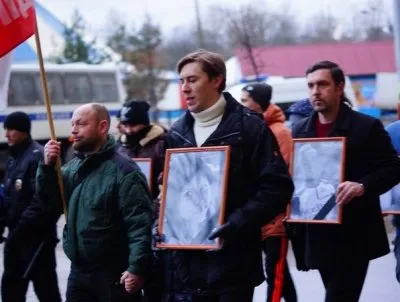 Марш против этнопреступности в Санкт-Петербурге