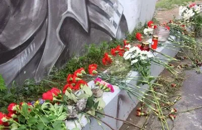 На Кадыровом мосту вывесили баннер с русофобским высказыванием Кадырова