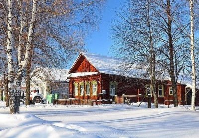 Сказочные домики русских деревень
