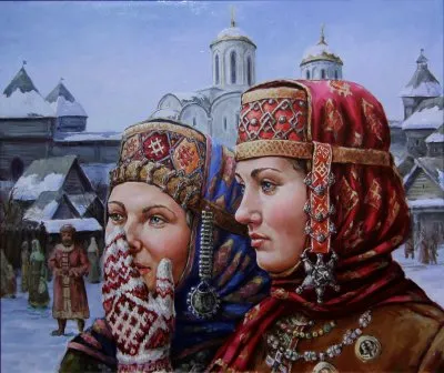 Картины о Руси живописца Михаила Щрилёва