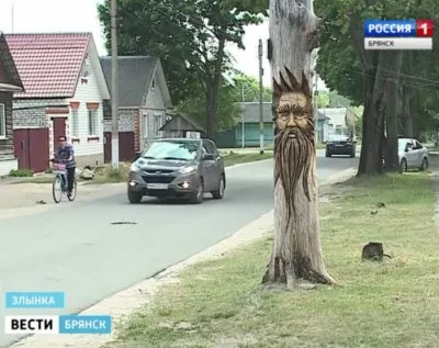 В брянском райцентре сухое дерево превратилось в кумир Перуна