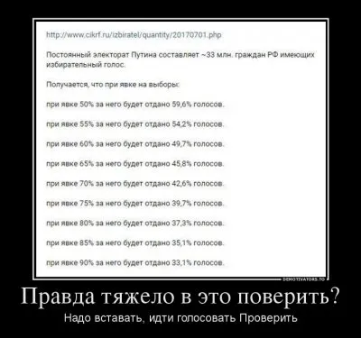 Бойкот выборов - политическая мастурбация на фантазии о будущем.