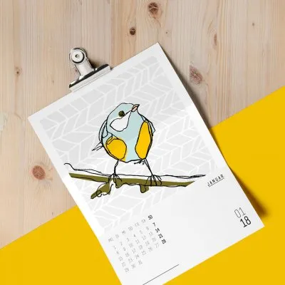 24 потрясающих дизайнов календарей для вдохновения